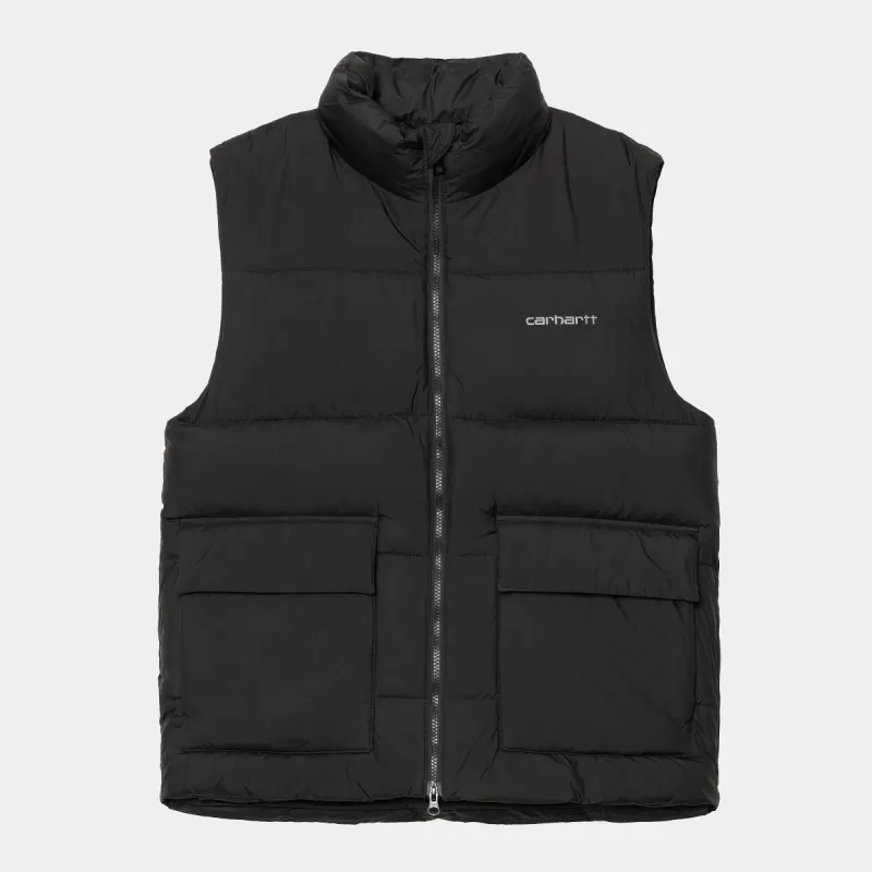 Carhartt WIP Mens Springfield Vest - Black / Misty Grey sold by The Foot Factory