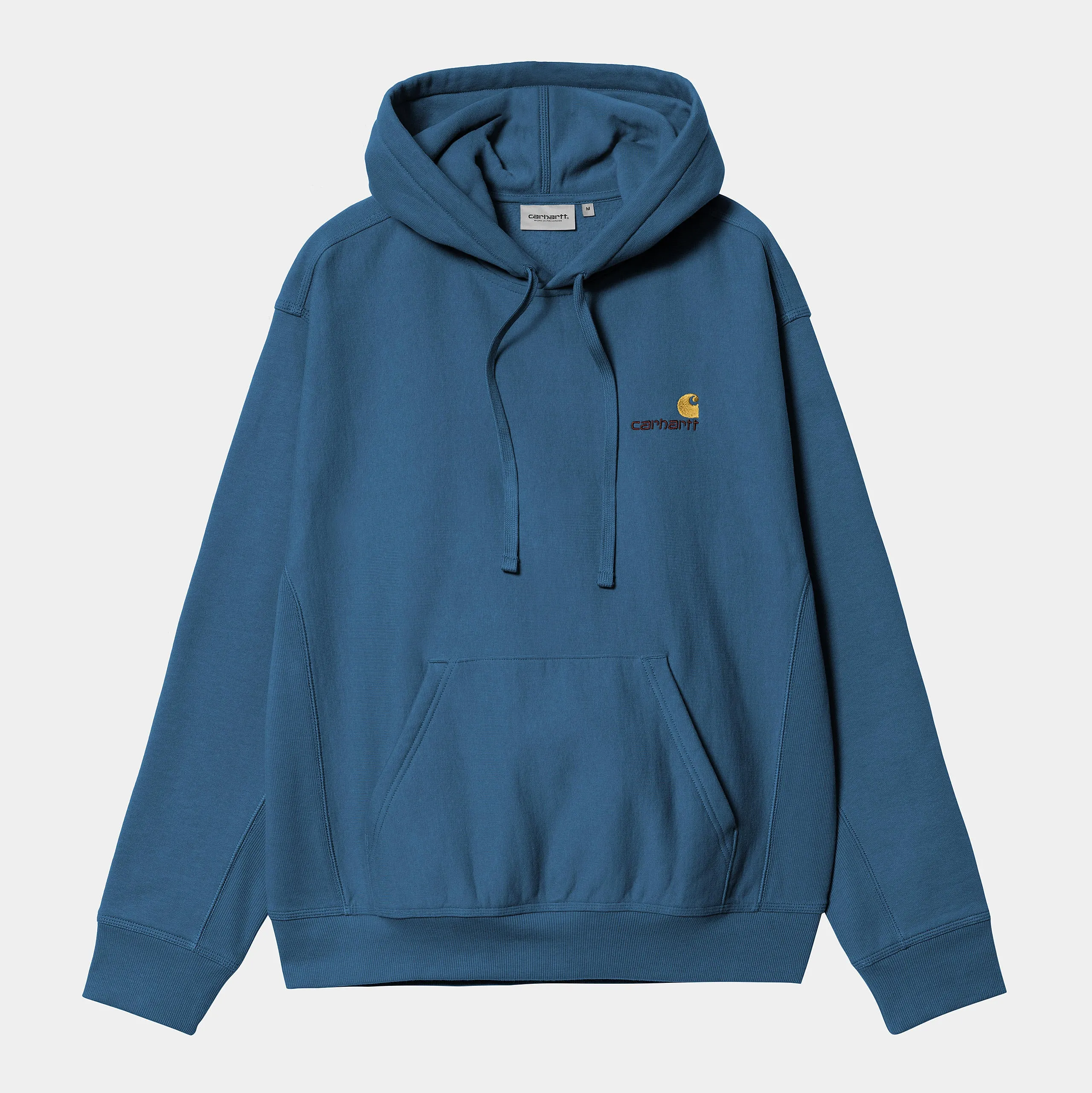 Carhartt WIP Mens American Script Hoodie - Sodalite sold by The Foot Factory