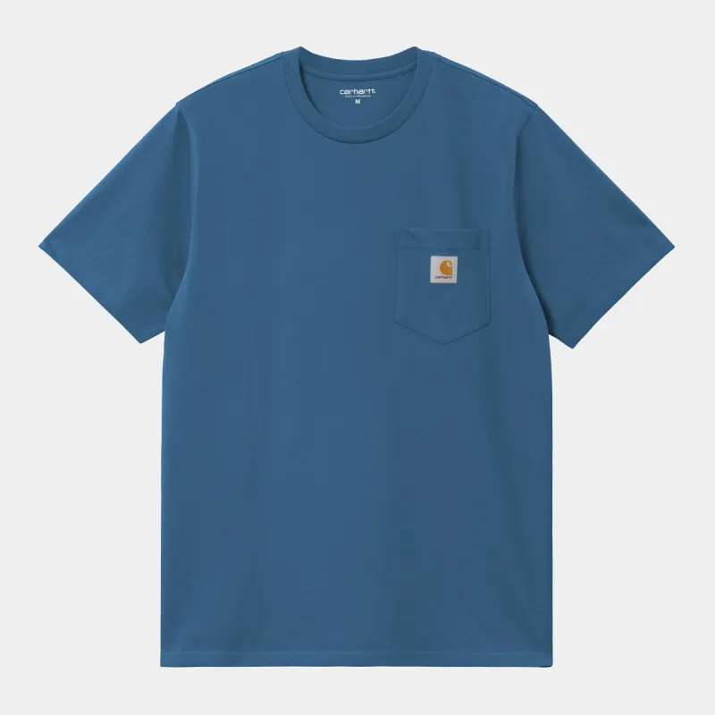Carhartt WIP Mens Pocket T-Shirt - Sodalite sold by The Foot Factory