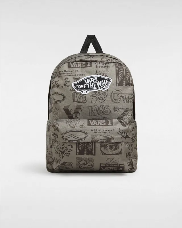 VANS Unisex Old Skool Classic Backpack - Brown sold by The Foot Factory