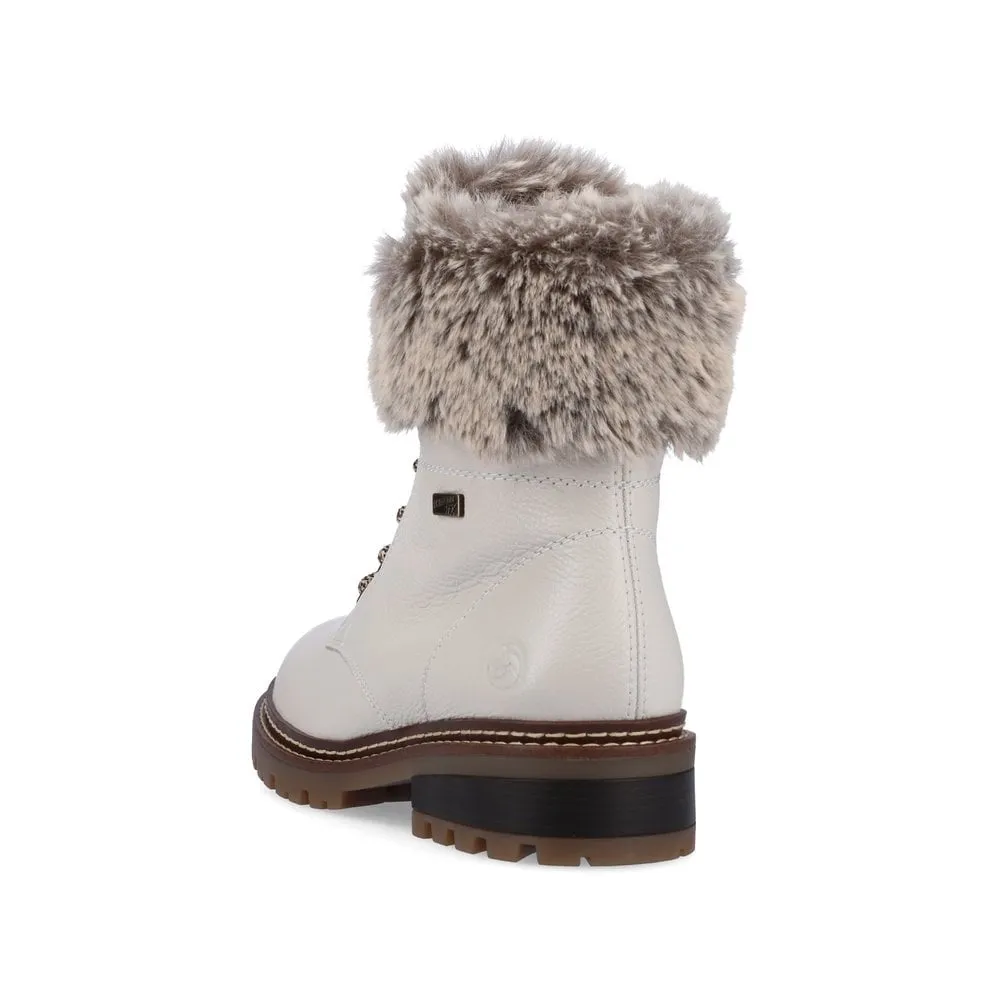 Remonte Womens Lambskin Ankle Boot - White sold by The Foot Factory product image thumbnail 3