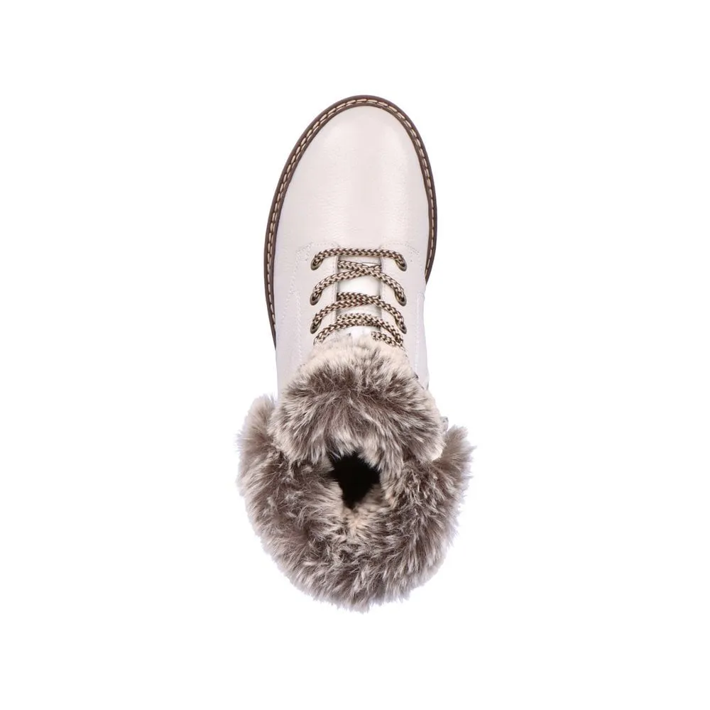 Remonte Womens Lambskin Ankle Boot - White sold by The Foot Factory product image thumbnail 4