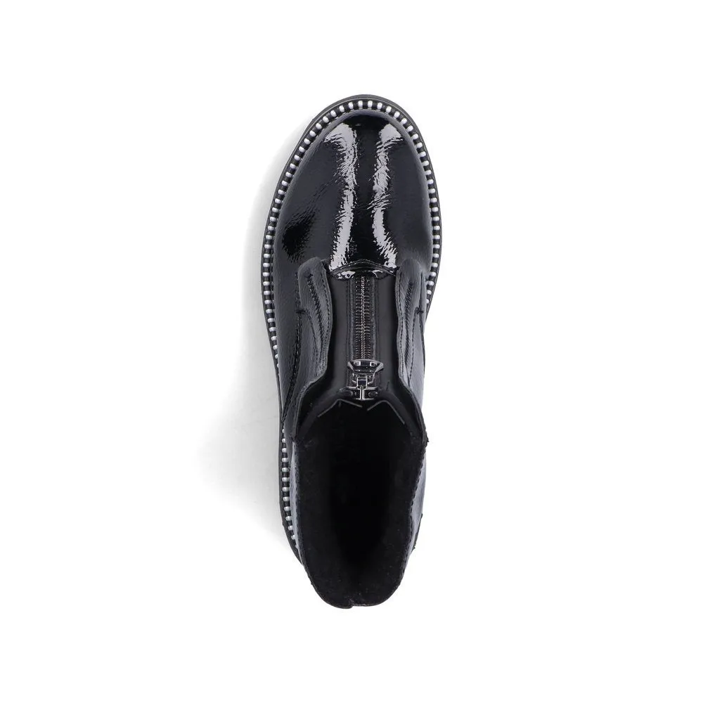 Rieker Womens Fashion Fleece Lined Ankle Boot - Black sold by The Foot Factory product image thumbnail 4