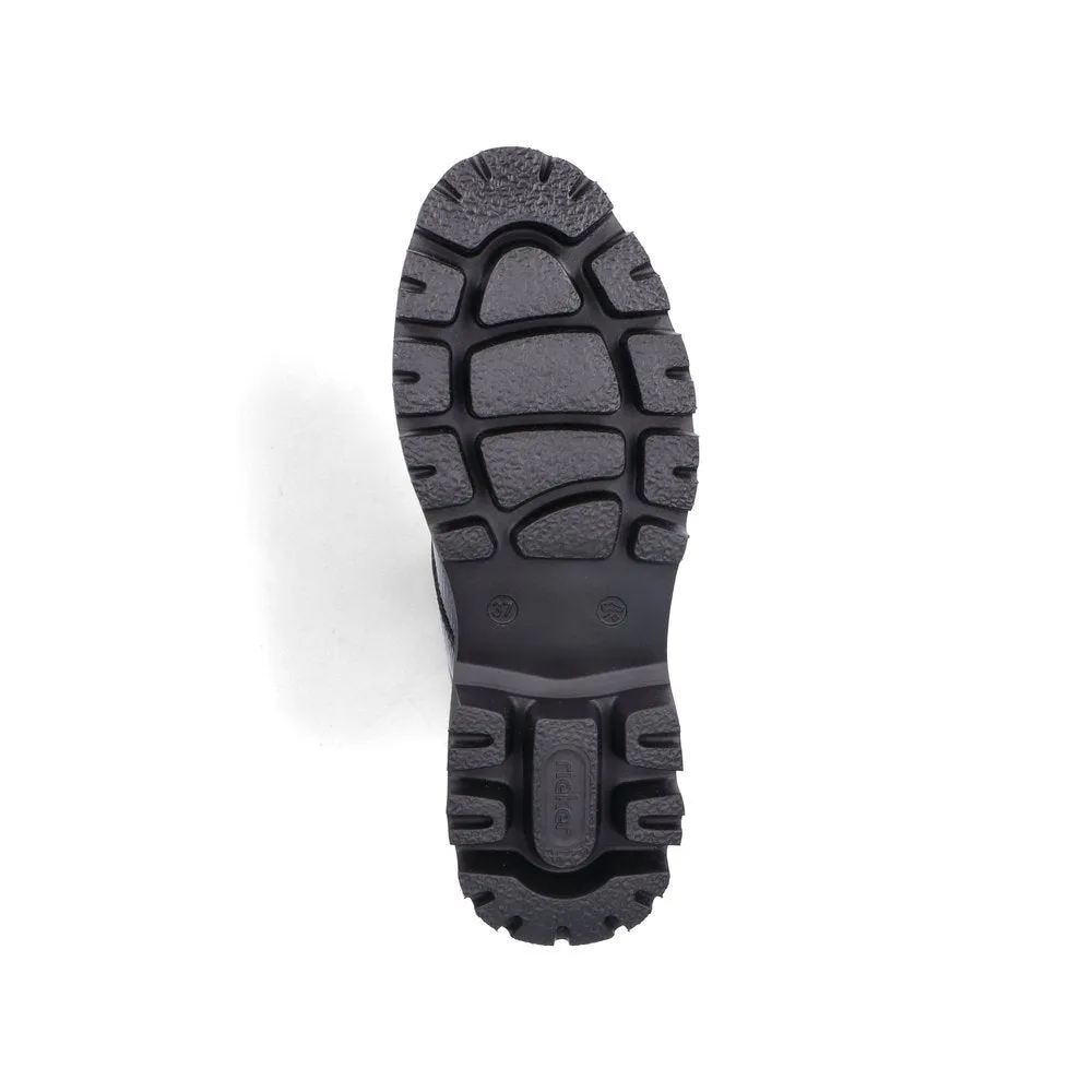 Rieker Womens Fashion Fleece Lined Ankle Boot - Black sold by The Foot Factory product image thumbnail 5