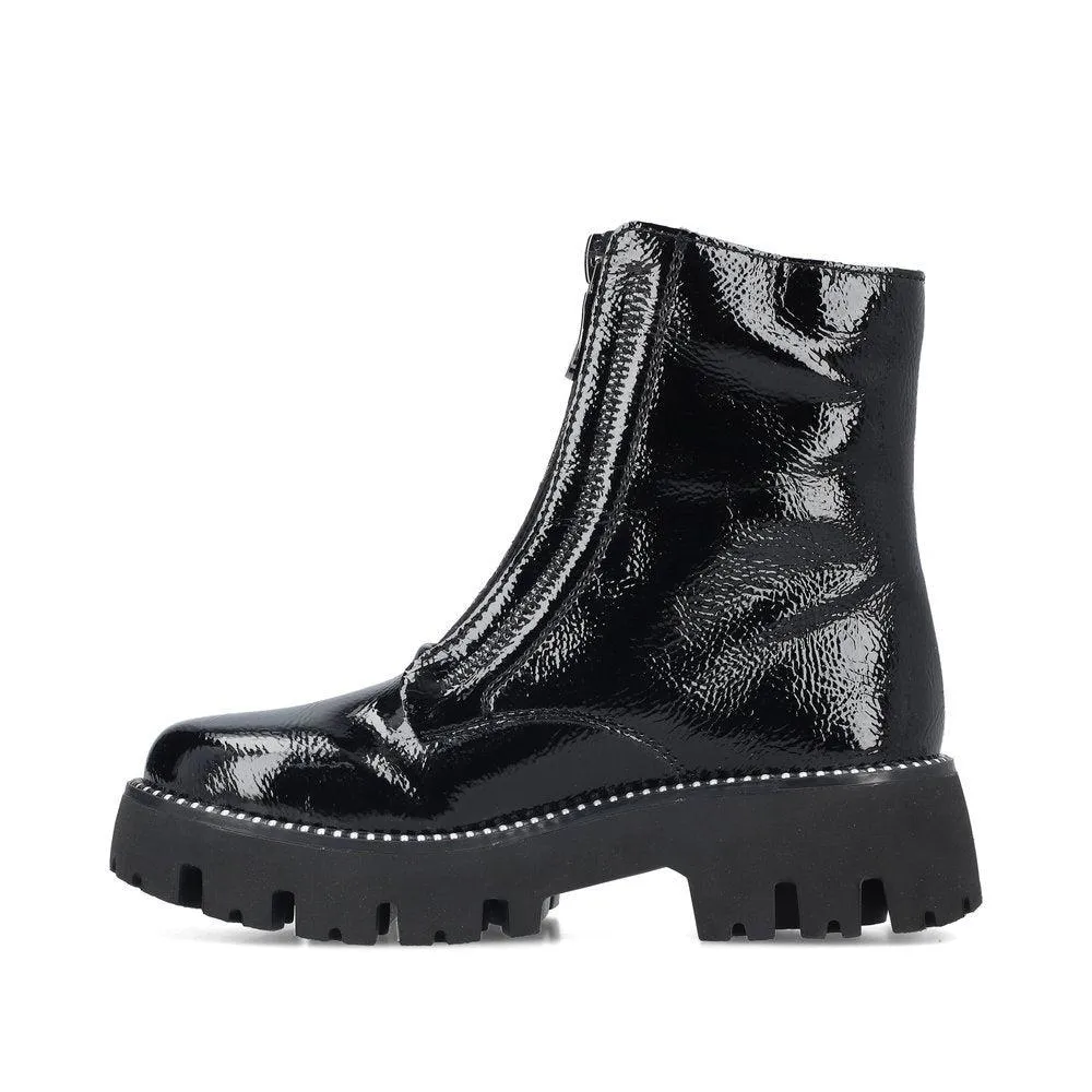 Rieker Womens Fashion Fleece Lined Ankle Boot - Black sold by The Foot Factory product image thumbnail 2