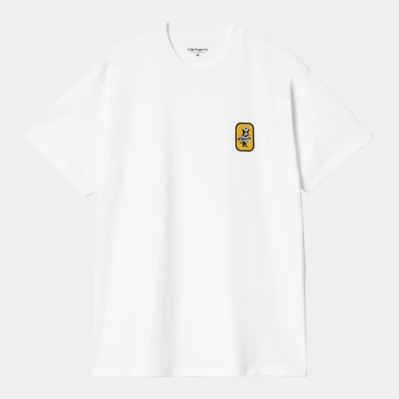 Carhartt WIP Mens Signal T-Shirt - White sold by The Foot Factory