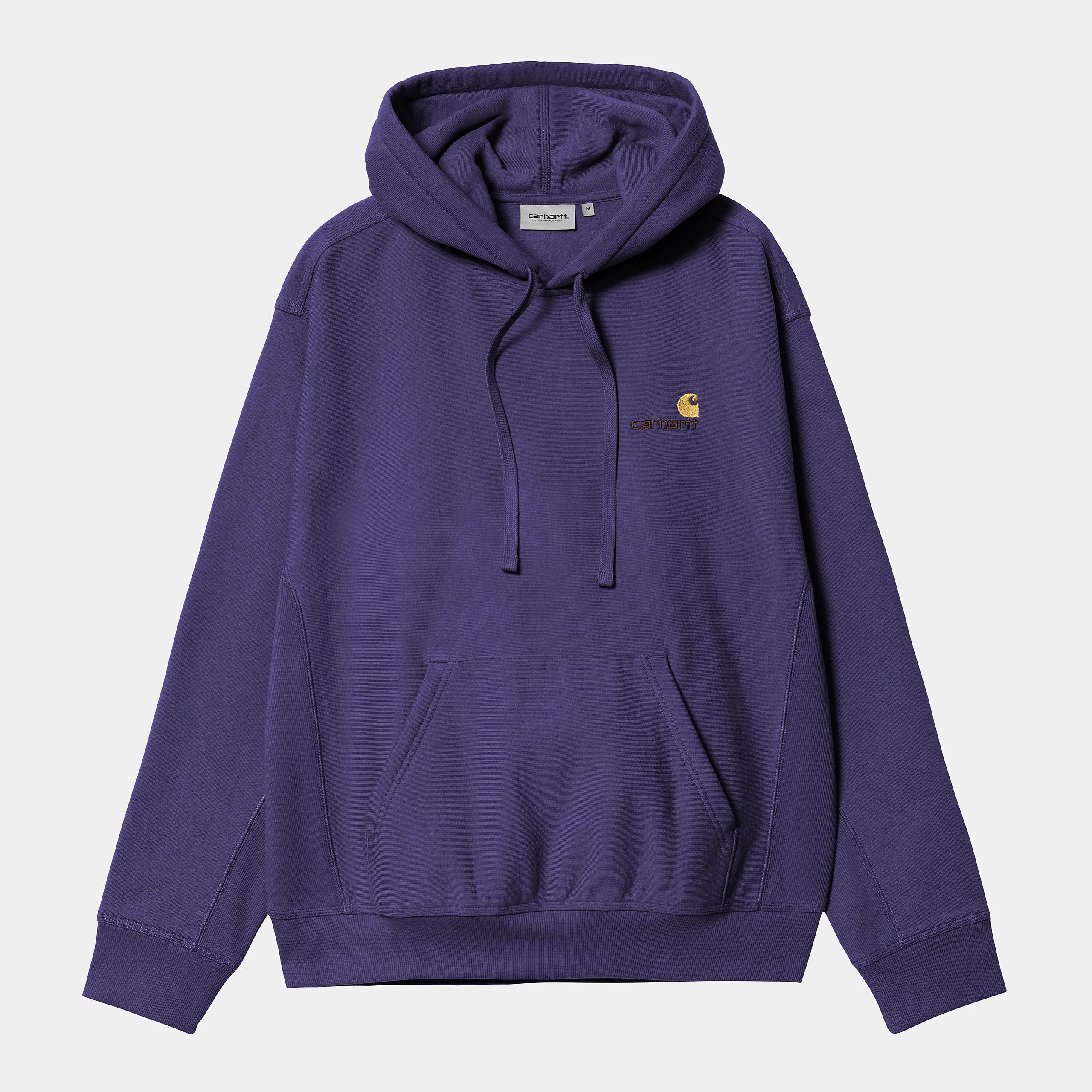 Carhartt WIP Mens American Script Hoodie - Aura sold by The Foot Factory
