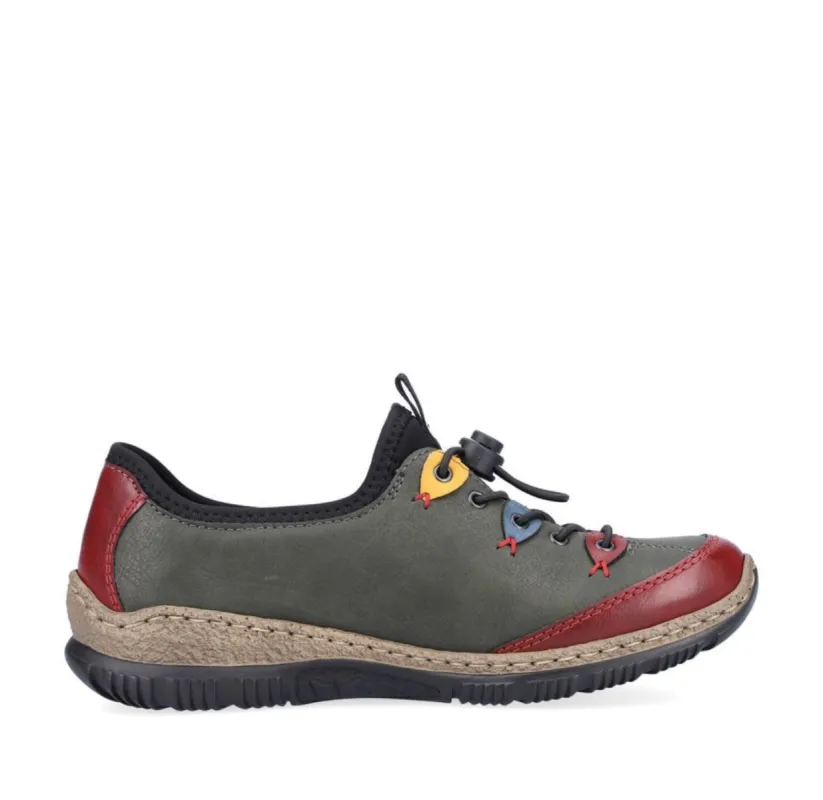 Rieker Womens Fashion Shoe | Green sold by The Foot Factory