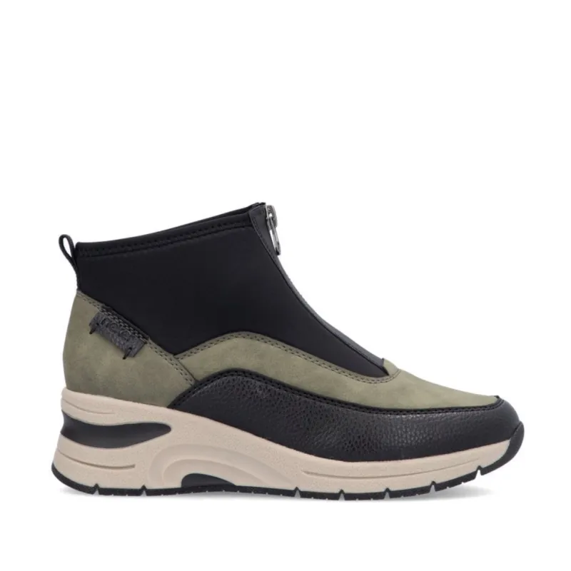 Rieker Womens Fashion Ankle Boot - Green sold by The Foot Factory