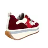 Rieker Womens Evolution Leather Trainers - Red sold by The Foot Factory