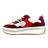 Rieker Womens Evolution Leather Trainers - Red sold by The Foot Factory