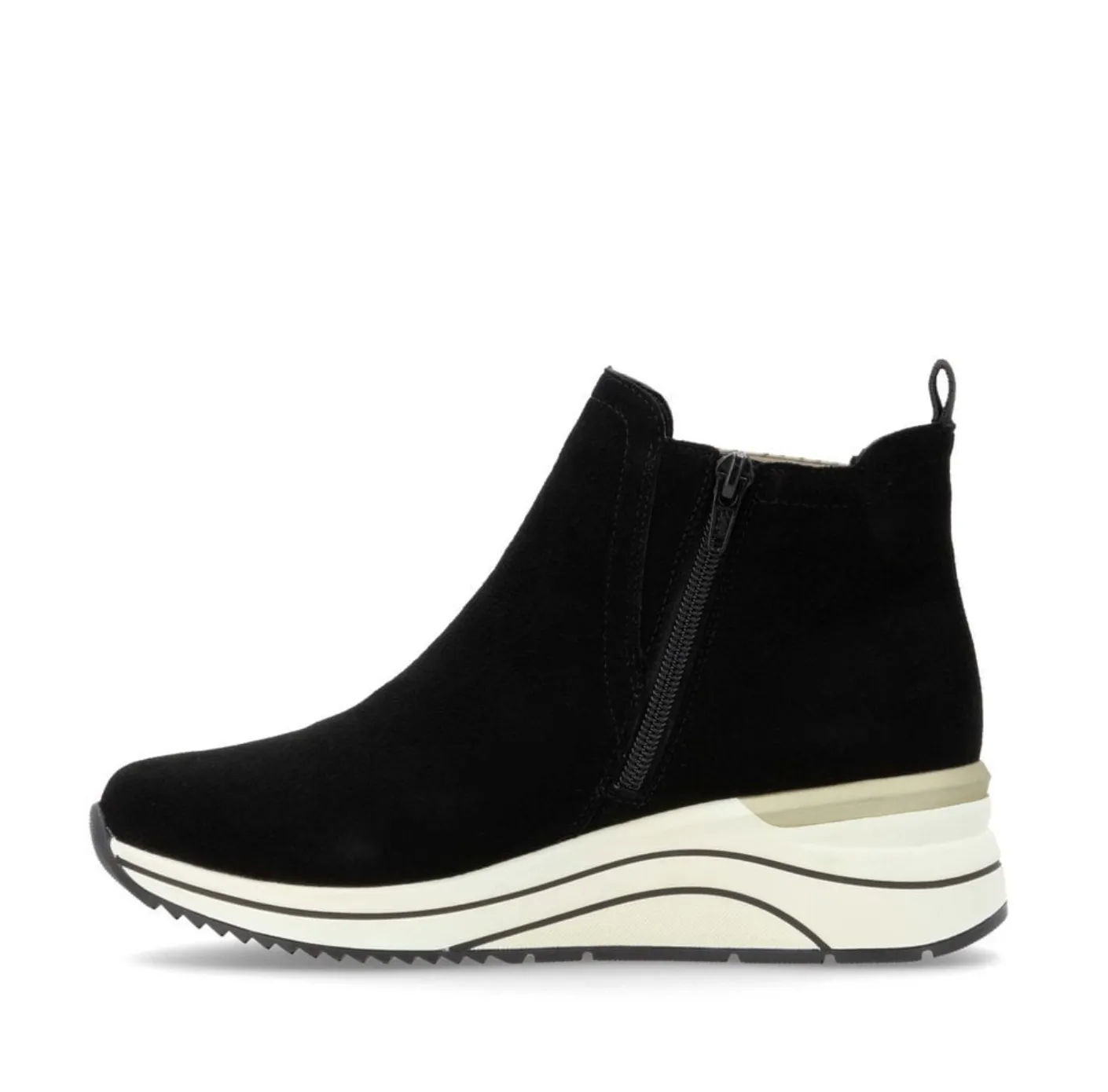 Remonte Womens Suede Ankle Boot - Black sold by The Foot Factory product image thumbnail 2