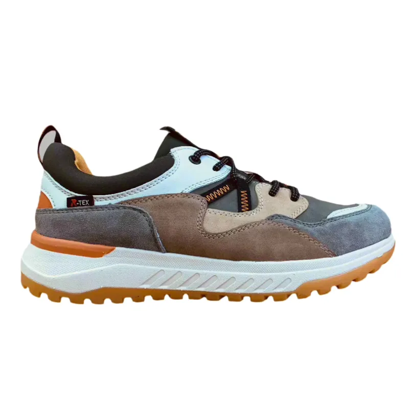 Rieker Mens Evolution Leather Trainers - Green sold by The Foot Factory