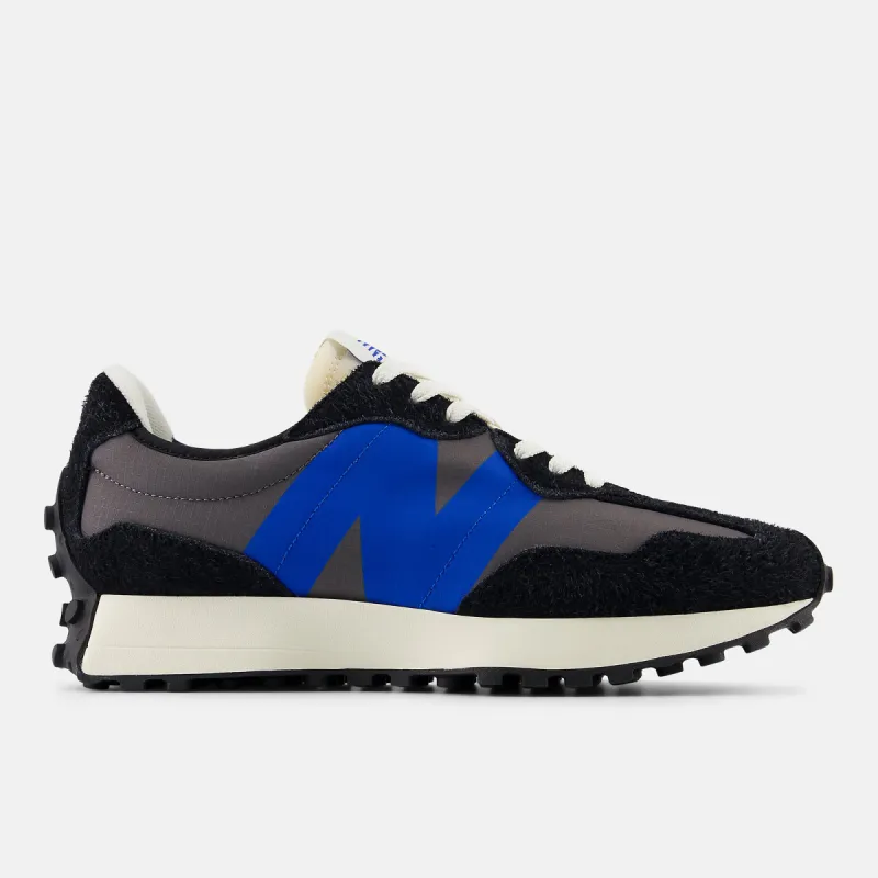 New Balance Unisex 327 Trainers - Black / Neo Flame sold by The Foot Factory