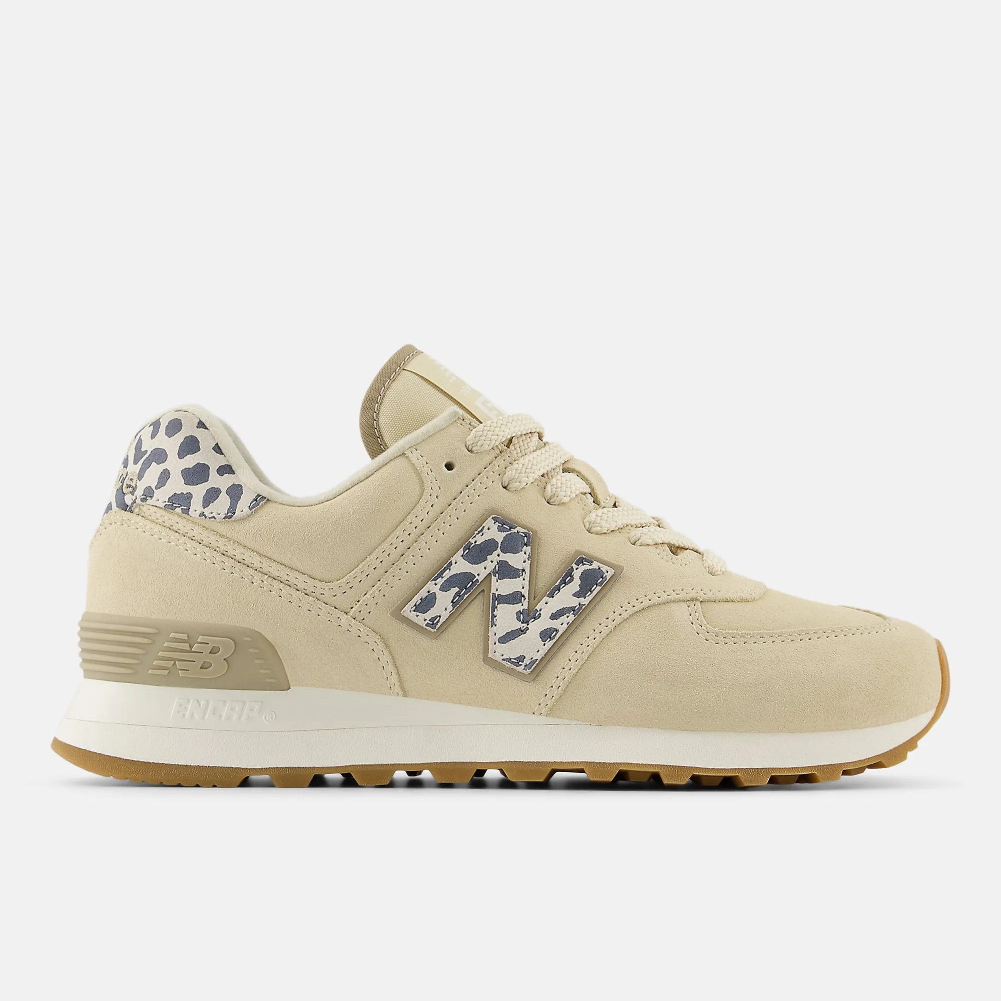 New Balance Womens 574 Fashion Trainers - Sandstone / Sea Salt sold by The Foot Factory