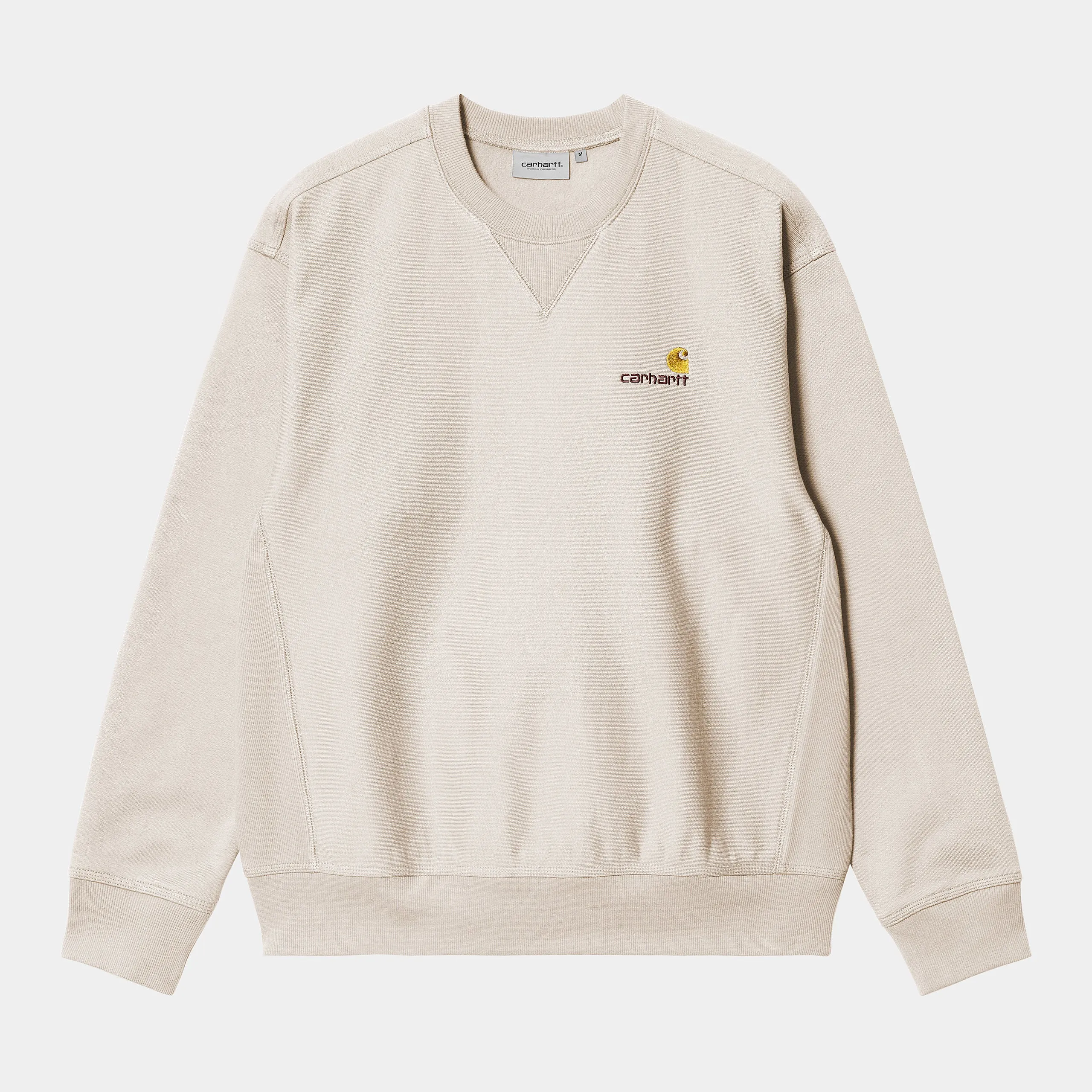 Carhartt WIP Mens American Script Sweat Top - Moonbeam sold by The Foot Factory