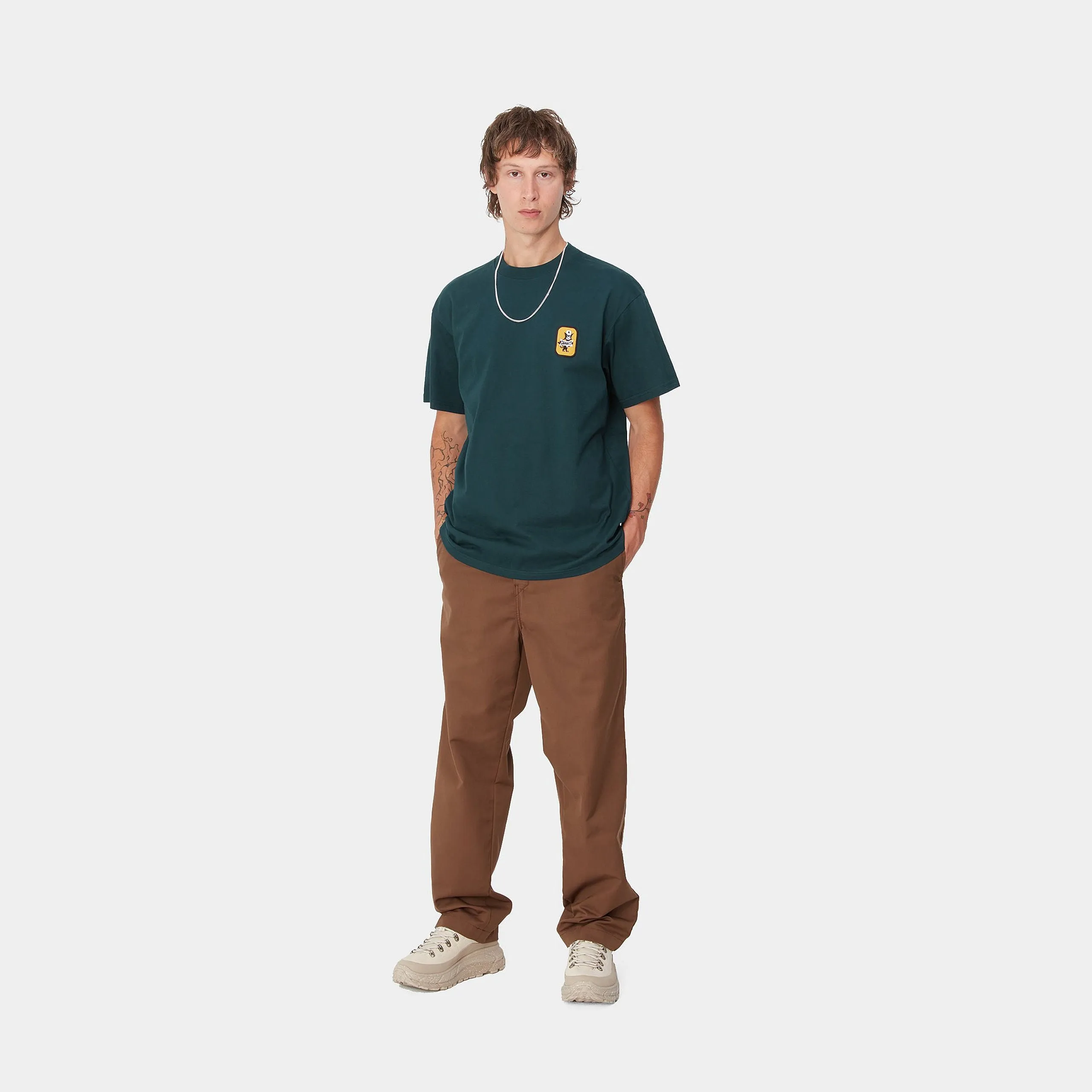 Carhartt WIP Mens Signal T-Shirt - Duck Blue sold by The Foot Factory product image thumbnail 5