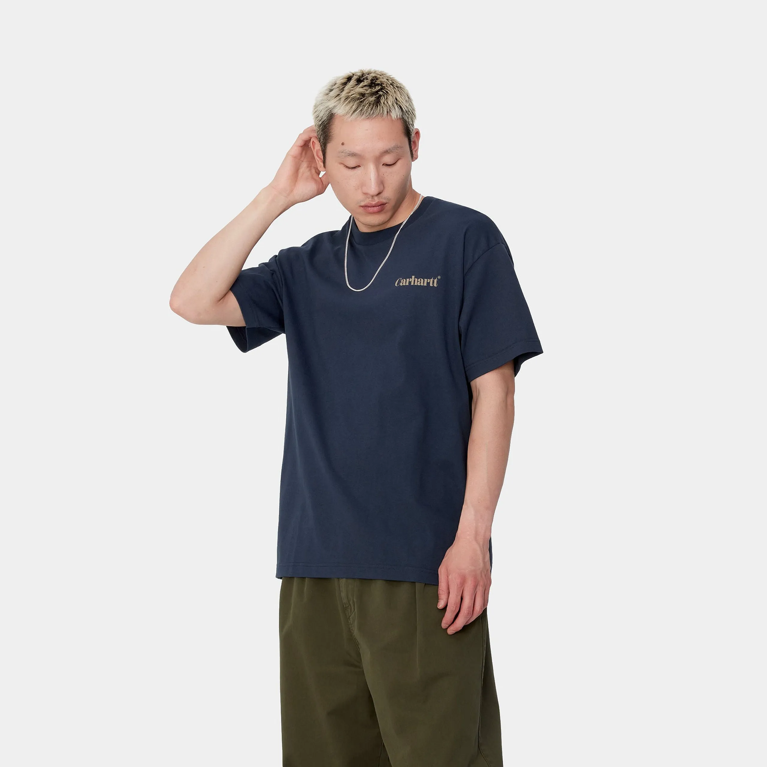 Carhartt WIP Mens Fold Duck T-Shirt - Air Force Blue sold by The Foot Factory product image thumbnail 3