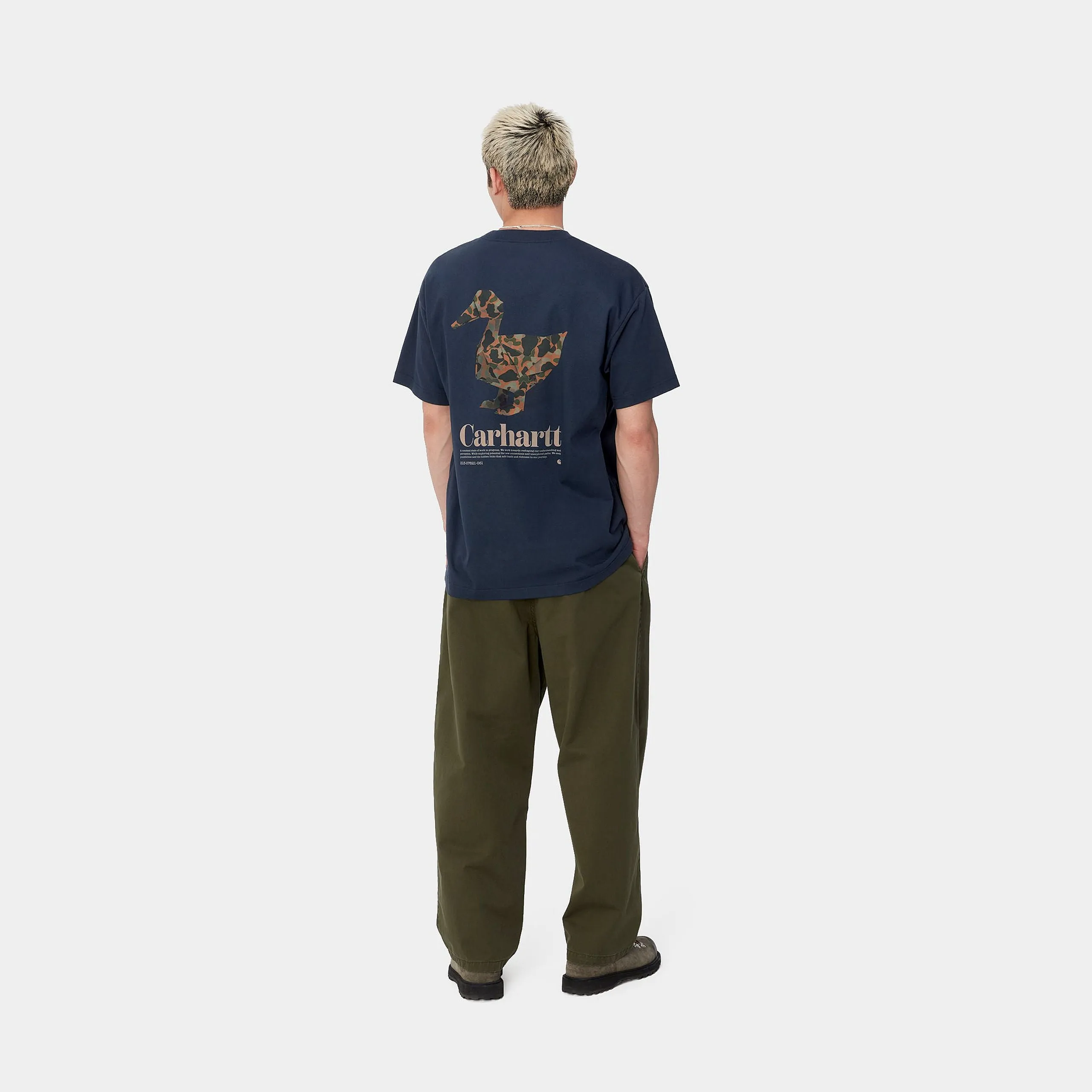 Carhartt WIP Mens Fold Duck T-Shirt - Air Force Blue sold by The Foot Factory product image thumbnail 5