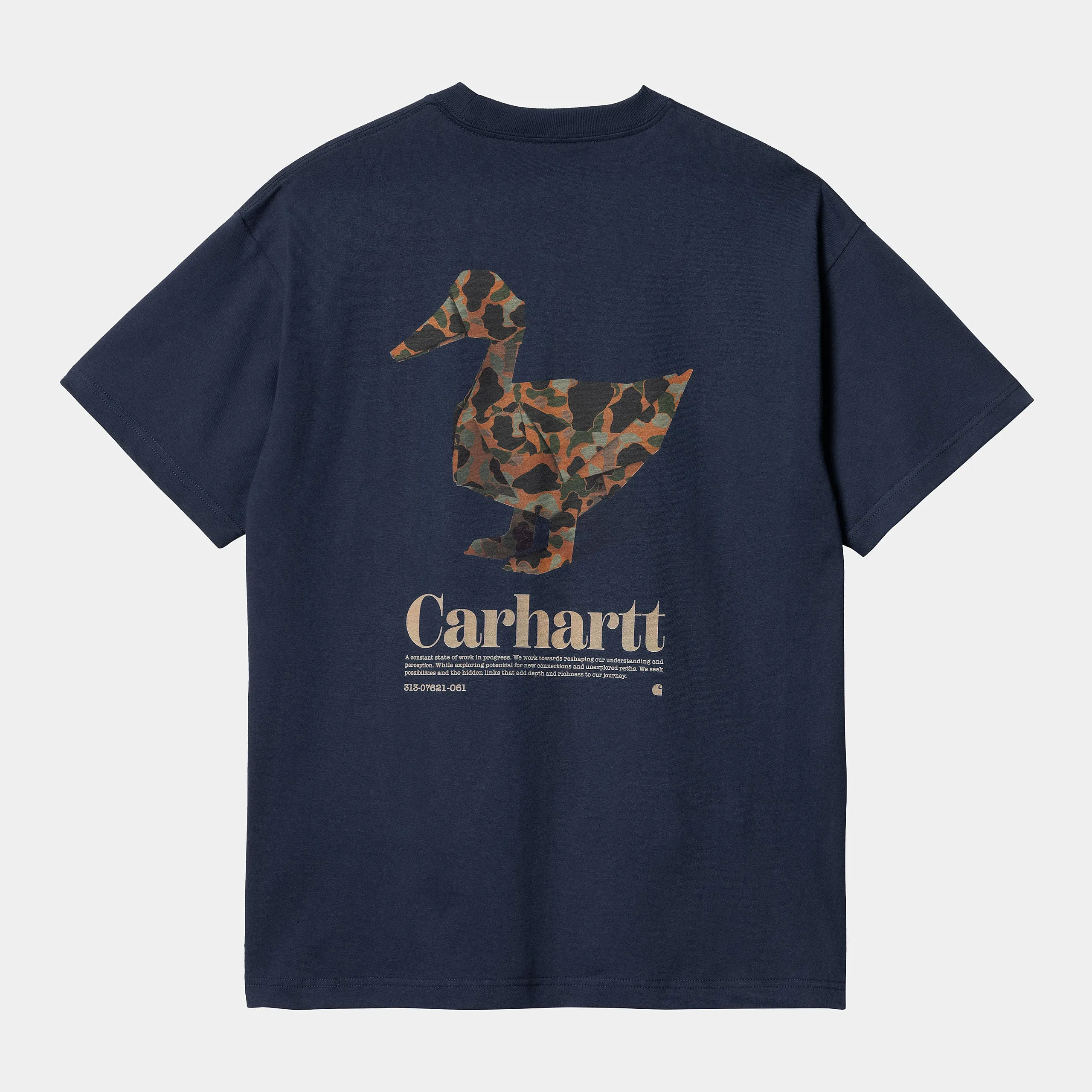 Carhartt WIP Mens Fold Duck T-Shirt - Air Force Blue sold by The Foot Factory