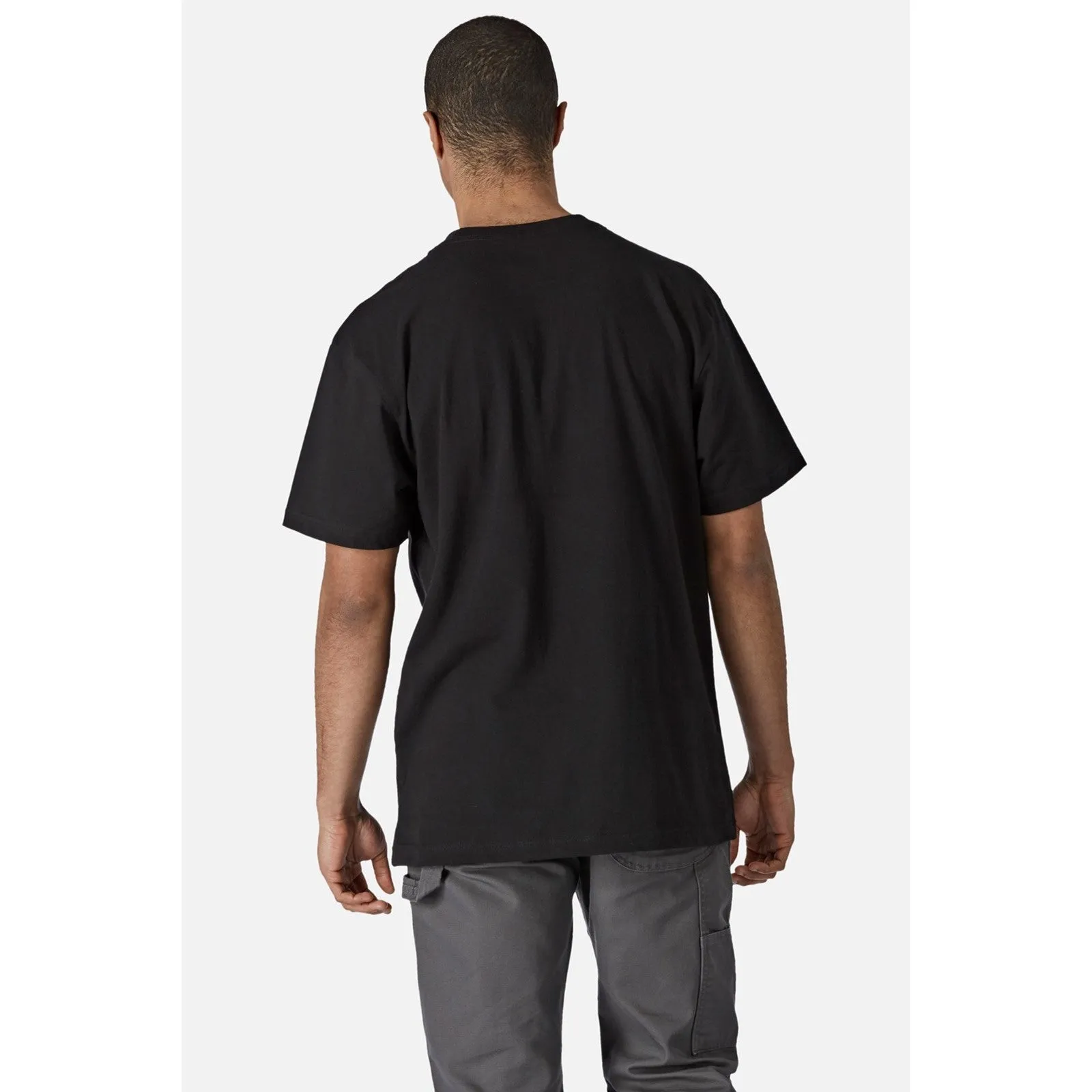 Dickies Mens Short Sleeve Cotton T-Shirt - Black sold by The Foot Factory product image thumbnail 2