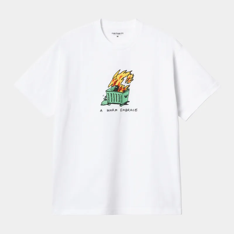 Carhartt WIP Mens Warm Embrace T-Shirt - White sold by The Foot Factory