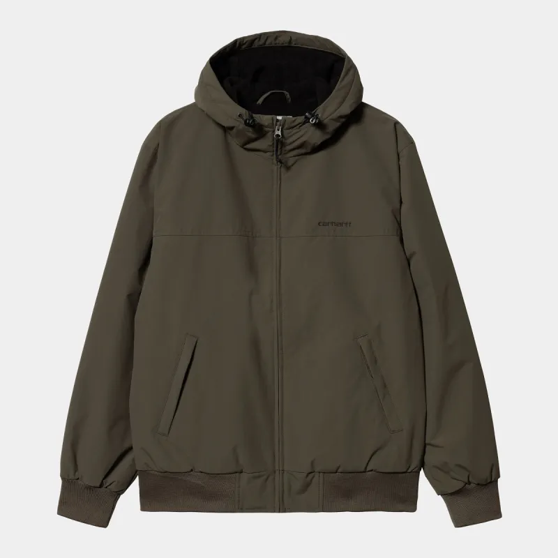 Carhartt WIP Mens Hooded Sail Jacket - Cypress / Black sold by The Foot Factory