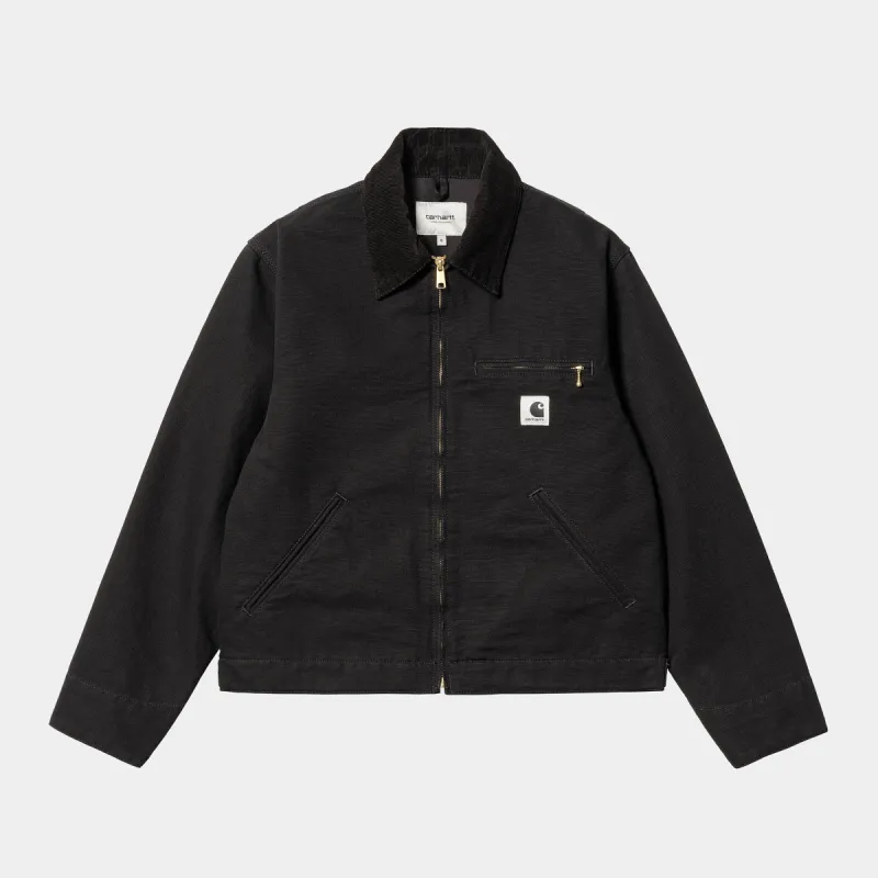 Carhartt WIP Womens OG Detroit Jacket - Black sold by The Foot Factory