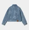 Carhartt WIP Womens Stamp Jacket - Blue Bleached sold by The Foot Factory