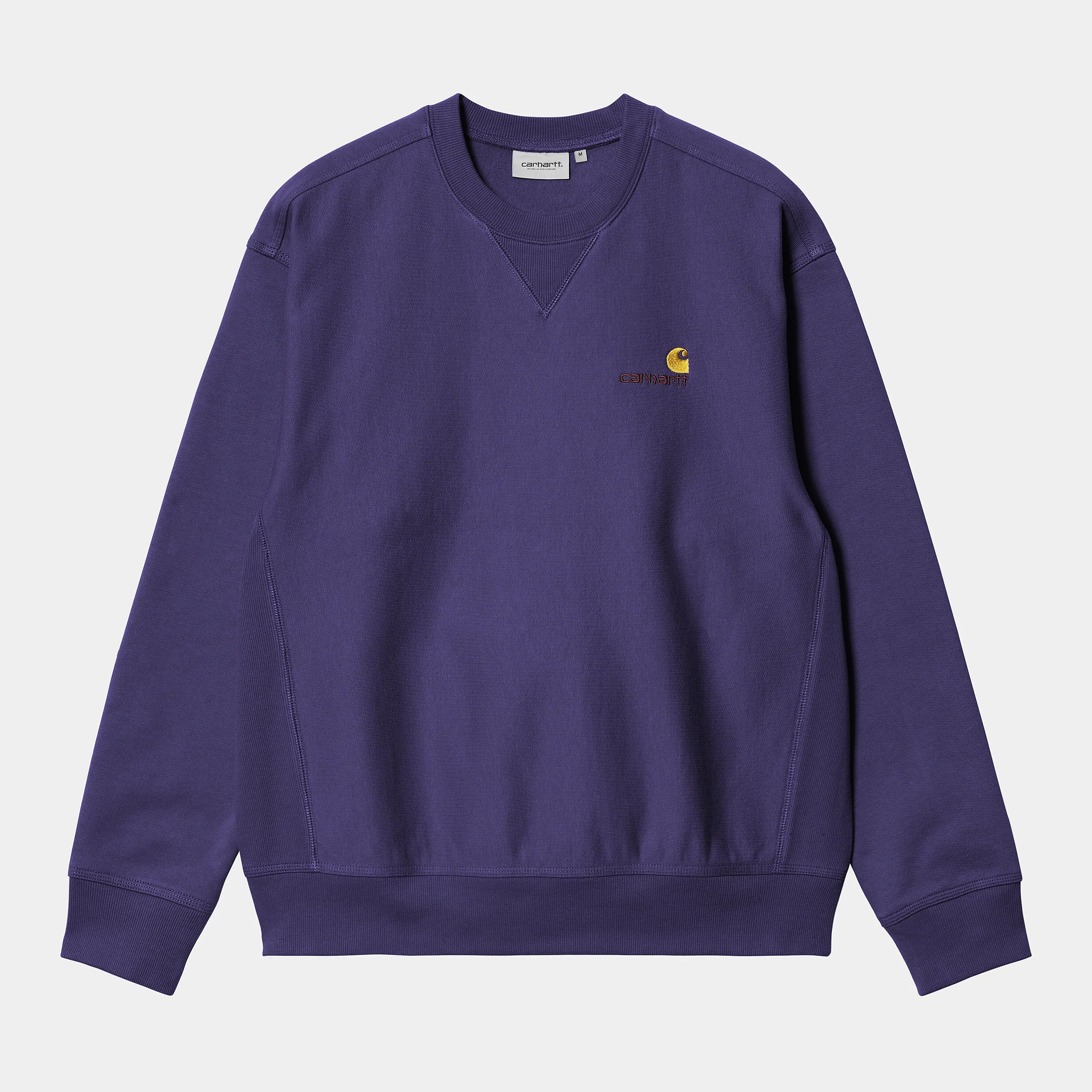 Carhartt WIP Mens American Script Sweat Top - Aura sold by The Foot Factory