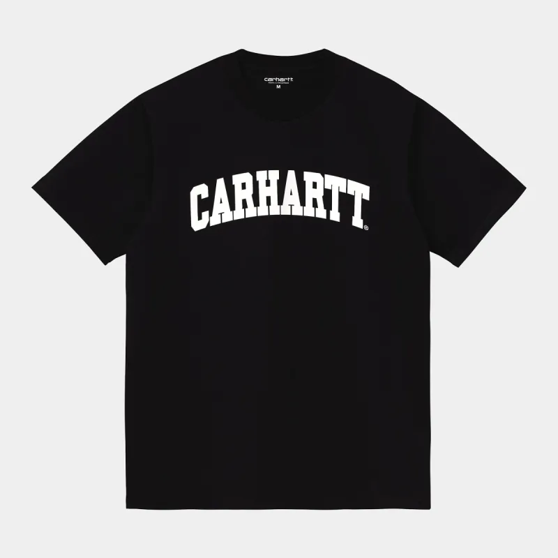 Carhartt WIP Mens University T-Shirt - Black sold by The Foot Factory
