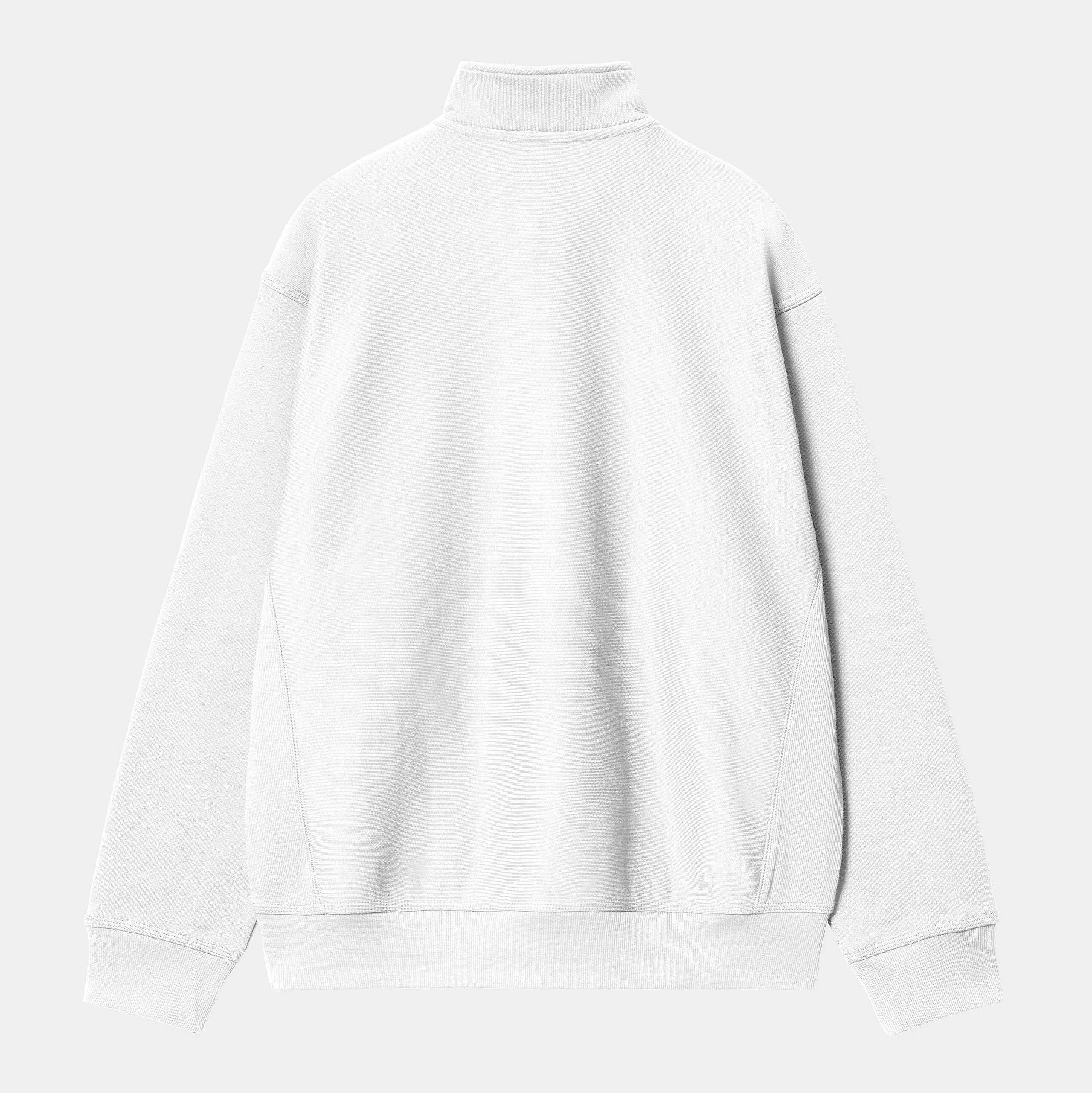Carhartt WIP Mens Half Zip American Script Sweat Top - White sold by The Foot Factory product image thumbnail 2