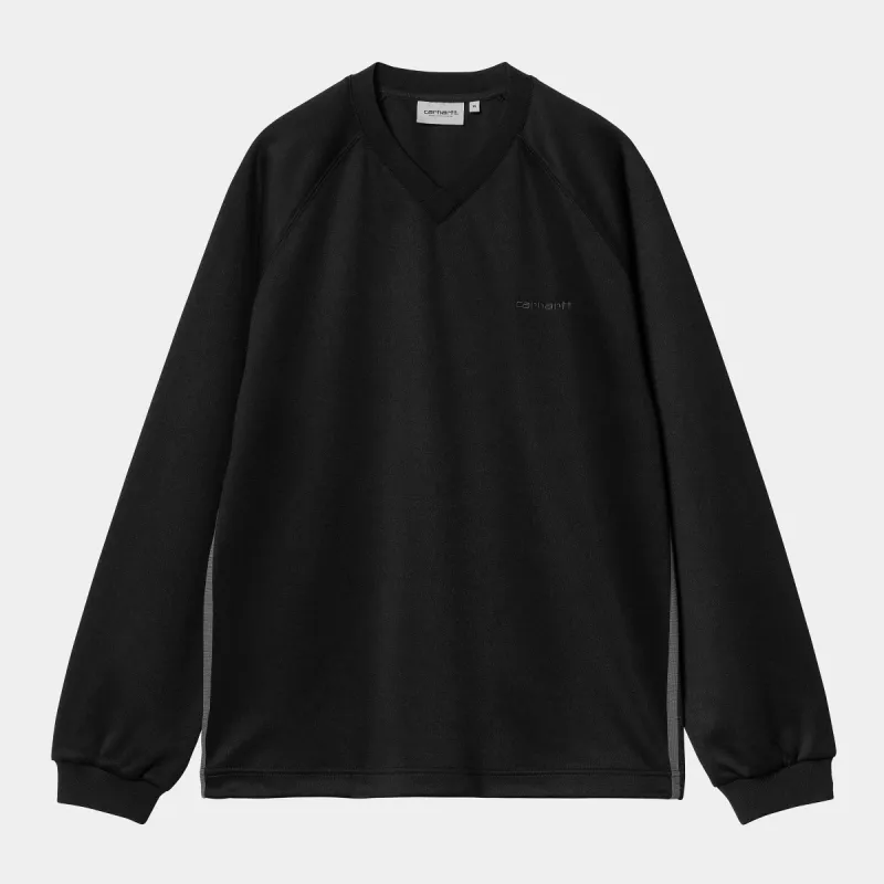 Carhartt WIP Mens Bolan V-Neck Sweat Top - Black made by Carhartt WIP