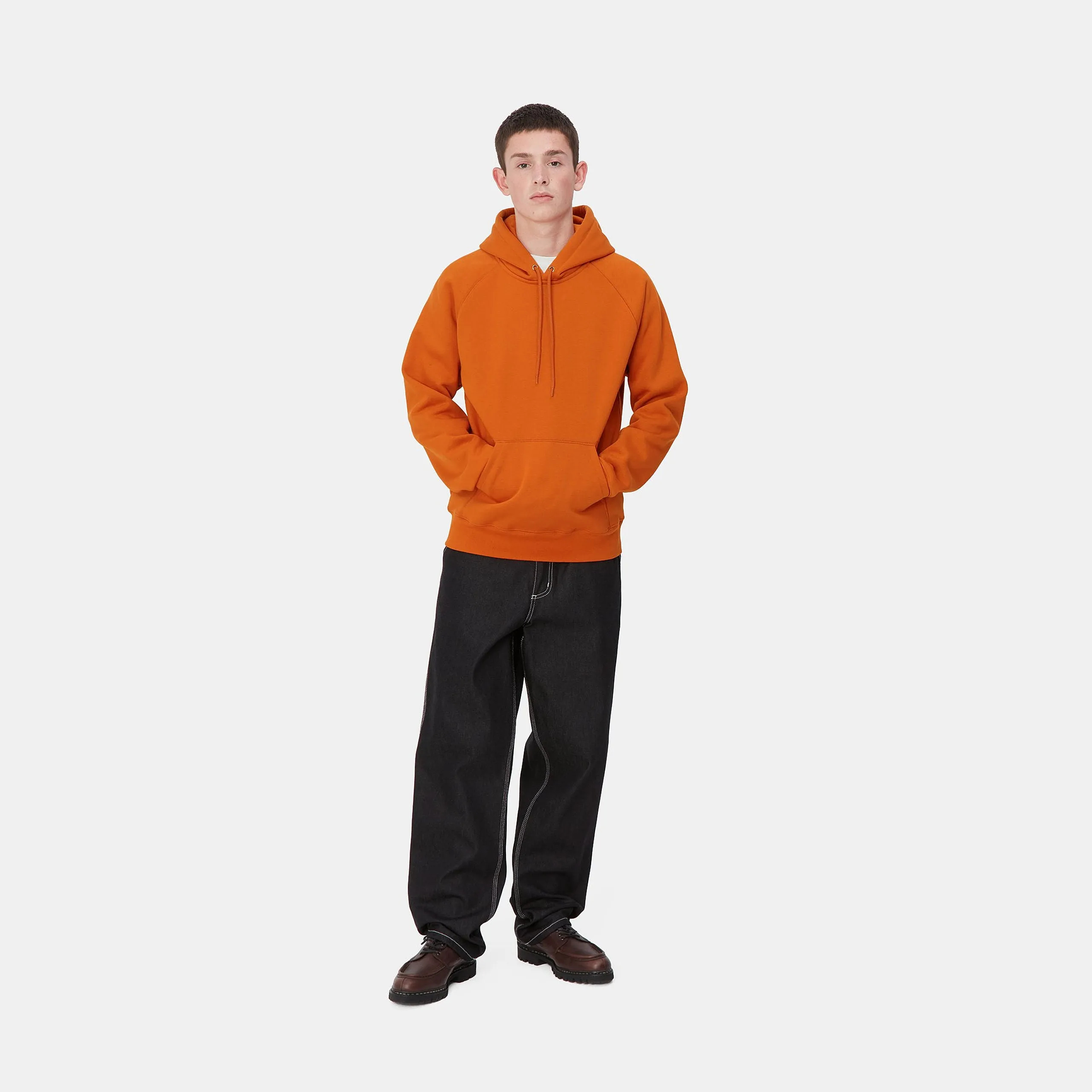 Carhartt WIP Mens Chase Hoodie - Turmeric sold by The Foot Factory product image thumbnail 5