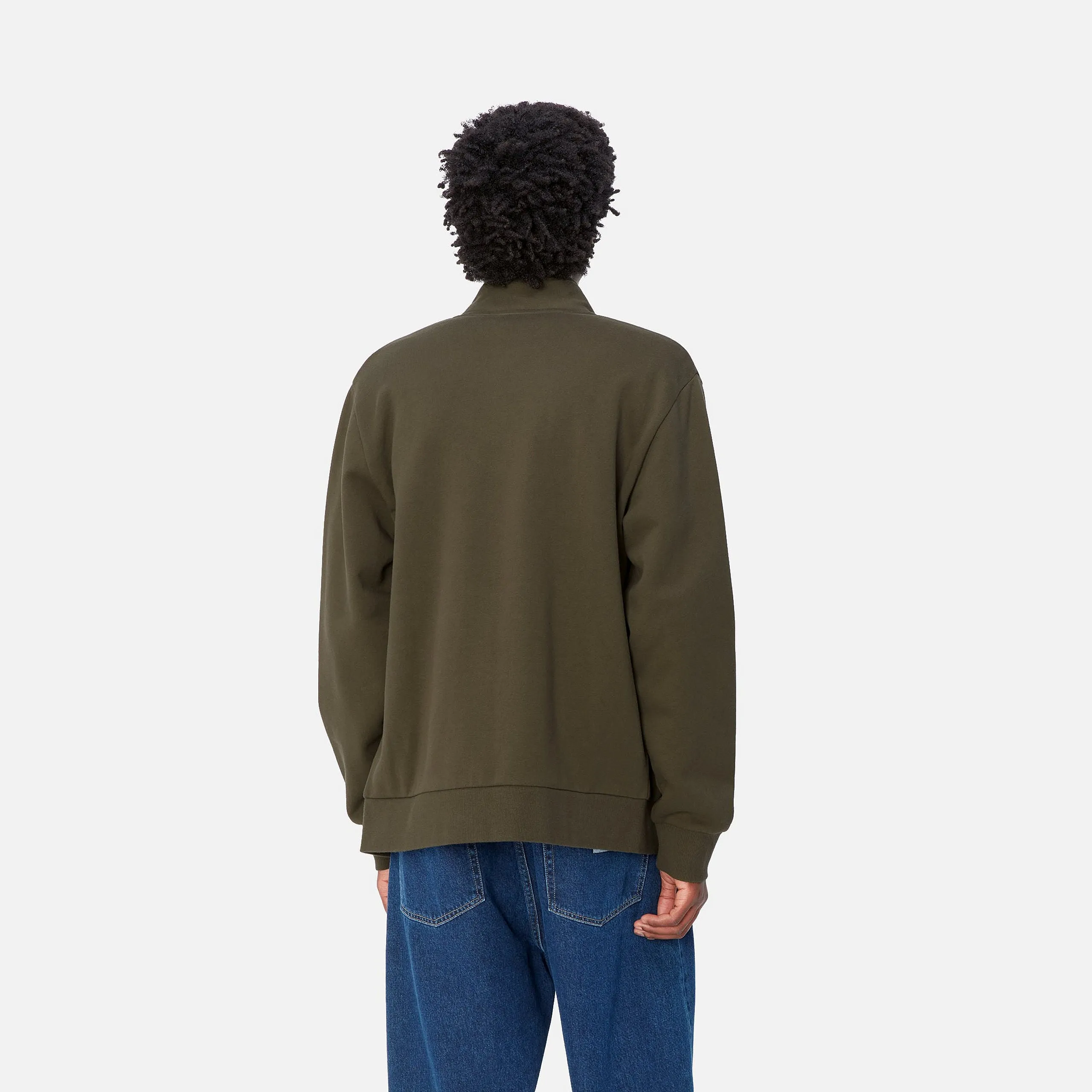 Carhartt WIP Mens Script Embroidery Zip Front Jacket - Cypress sold by The Foot Factory product image thumbnail 4