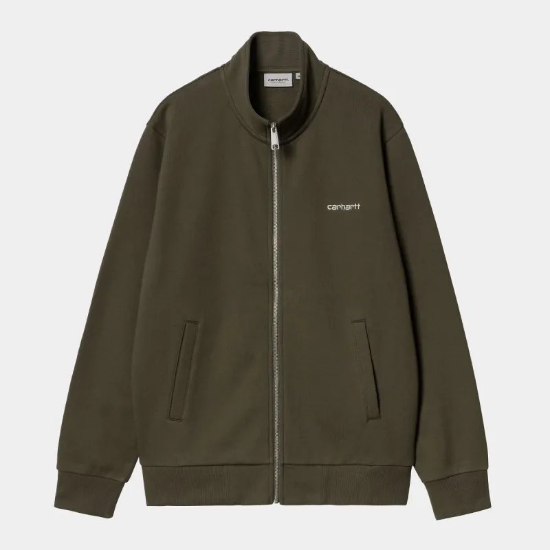 Carhartt WIP Mens Script Embroidery Zip Front Jacket - Cypress sold by The Foot Factory