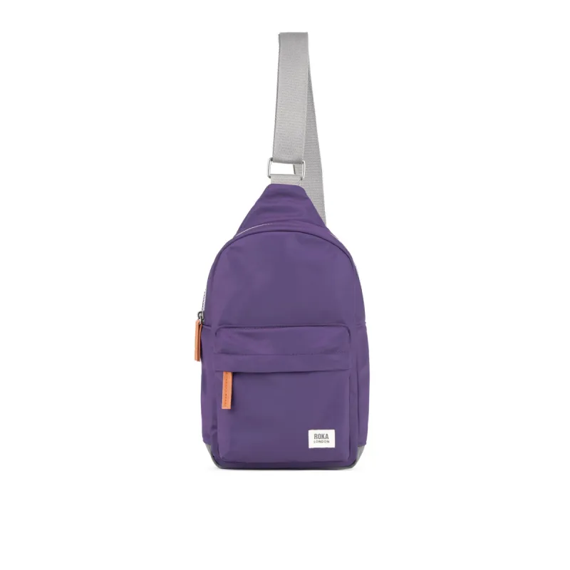 ROKA Willesden B Large Recycled Nylon Bag - Majestic Purple sold by The Foot Factory