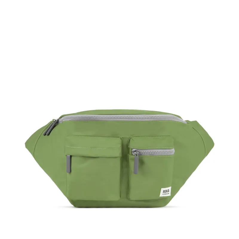 ROKA Oval M XL Recycled Nylon Bag - Avocado sold by The Foot Factory