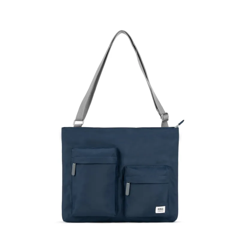 ROKA Moorgate M Medium Recycled Nylon Bag - Midnight sold by The Foot Factory