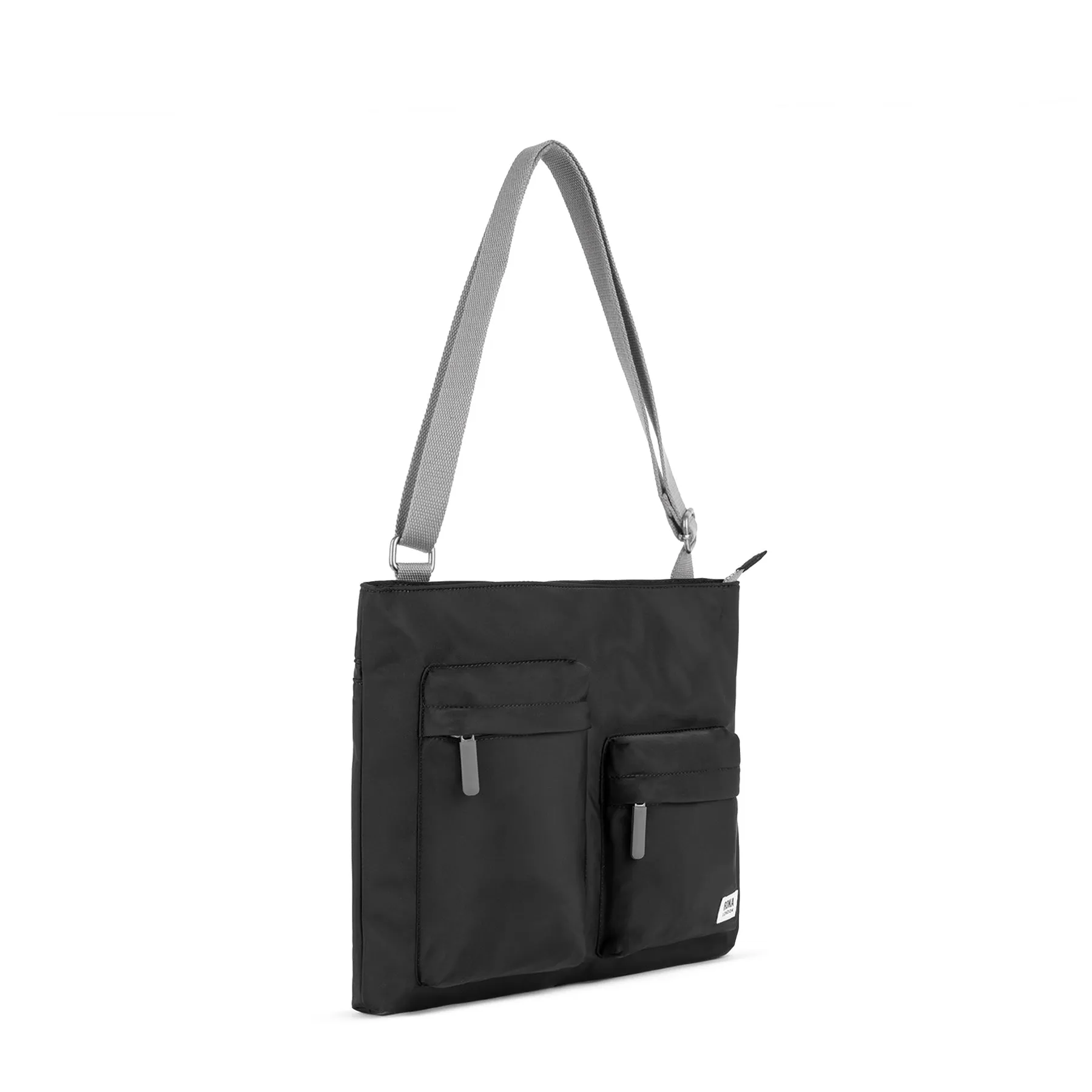 ROKA Moorgate M Medium Recycled Nylon Bag - Black sold by The Foot Factory product image thumbnail 2