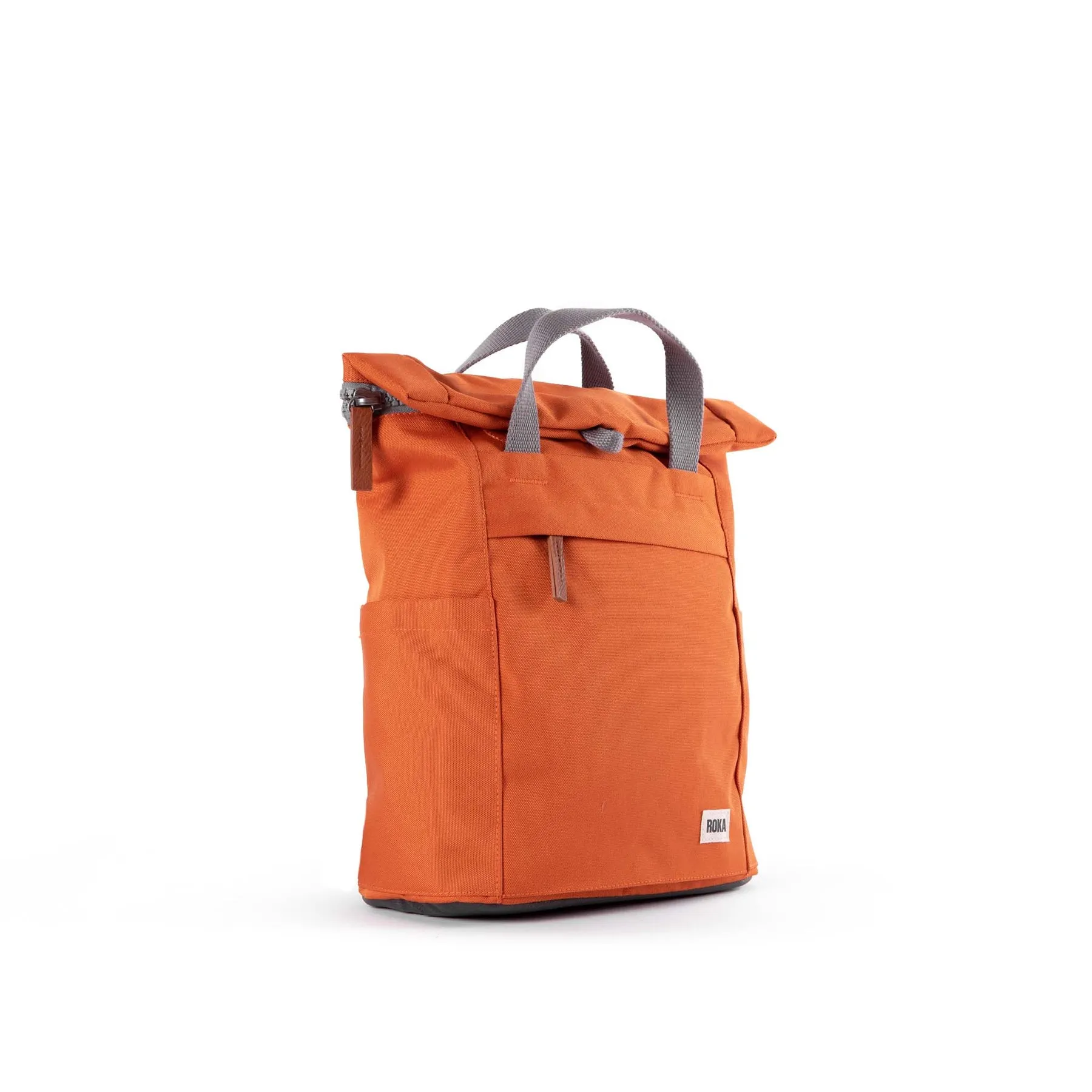 ROKA Finchley A Atomic Orange Small Recycled Canvas Bag sold by The Foot Factory product image thumbnail 2