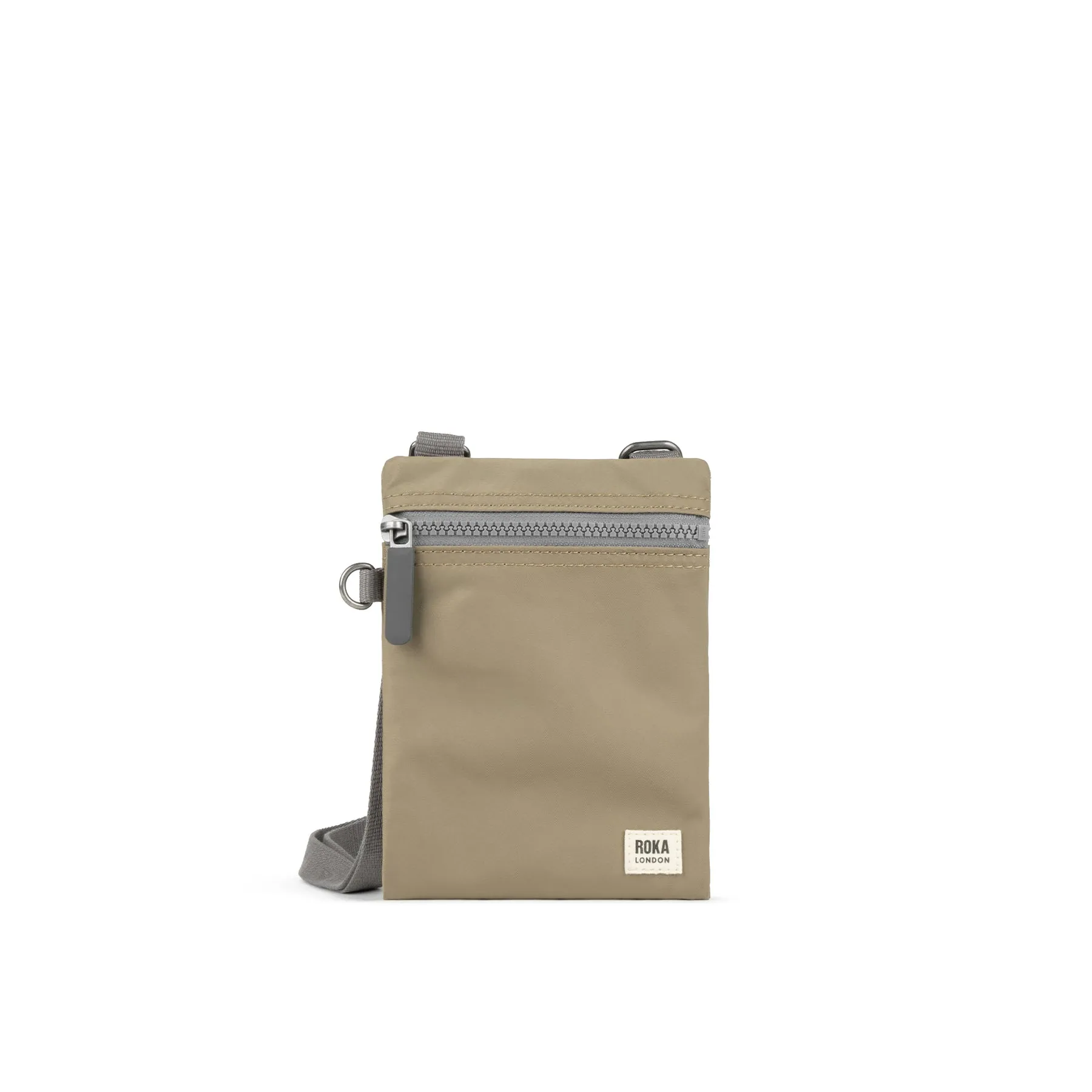 ROKA Chelsea Taupe Recycled Nylon Bag sold by The Foot Factory