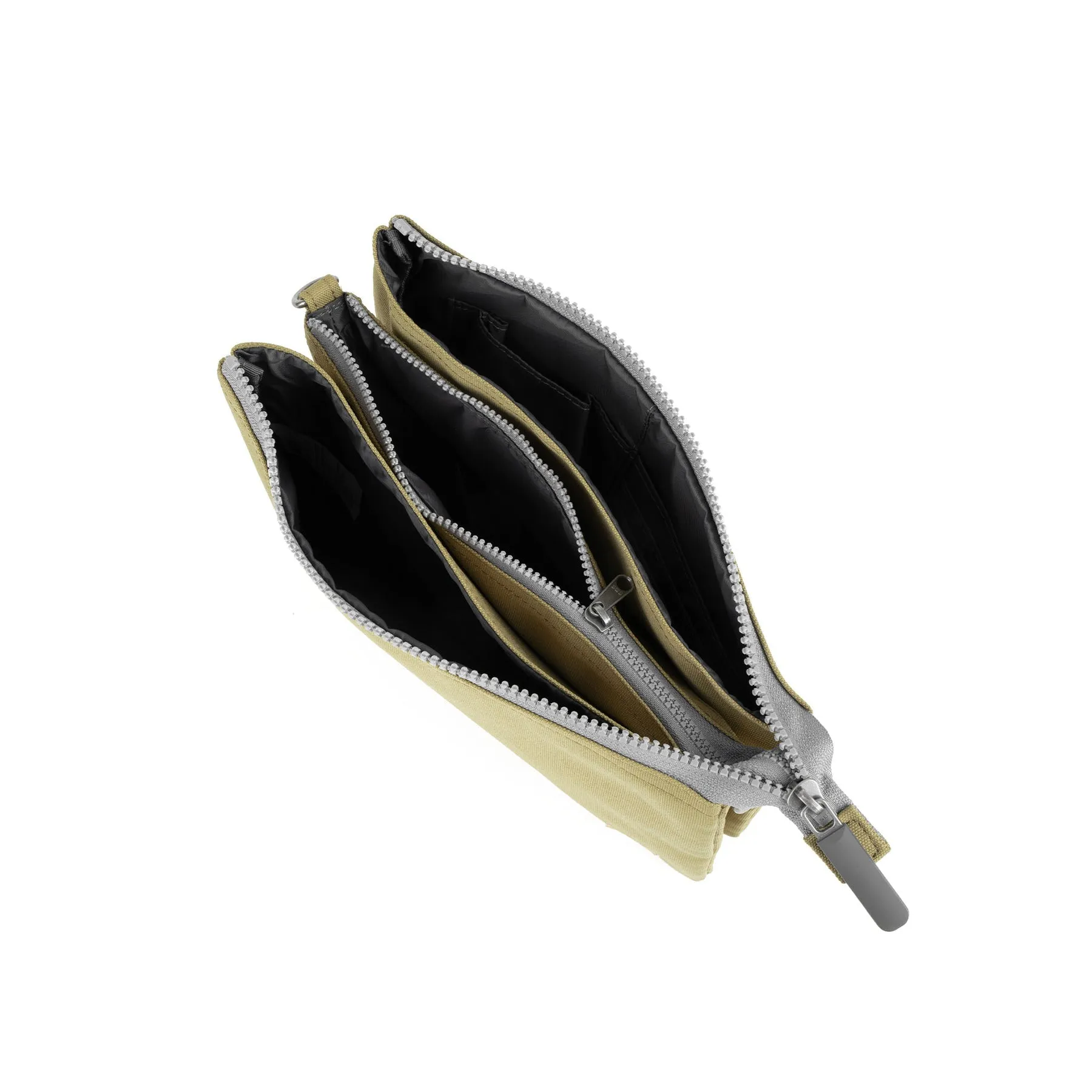 ROKA Carnaby Crossbody XL Khaki Recycled Canvas Bag sold by The Foot Factory product image thumbnail 5