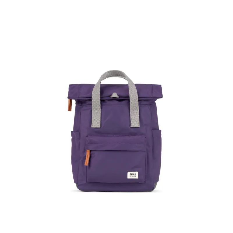 ROKA Canfield B Majestic Purple Small Recycled Nylon Bag sold by The Foot Factory