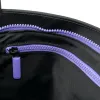 ROKA All Black Trafalgar B Purple Recycled Nylon Bag sold by The Foot Factory