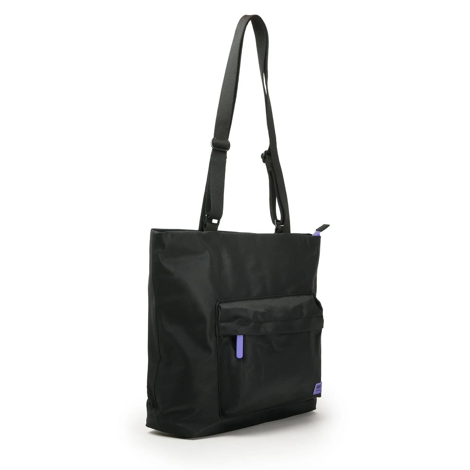 ROKA All Black Trafalgar B Purple Recycled Nylon Bag sold by The Foot Factory product image thumbnail 2