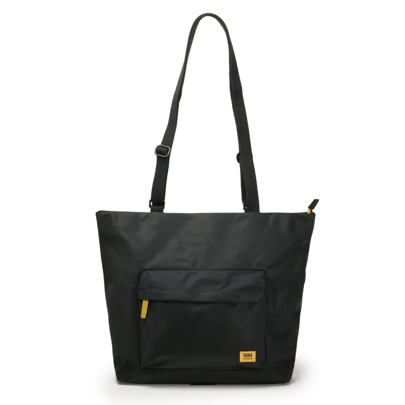 ROKA All Black Trafalgar B Corn Recycled Nylon Bag sold by The Foot Factory