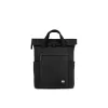 ROKA All Black Finchley A Ash Small Recycled Canvas Bag sold by The Foot Factory