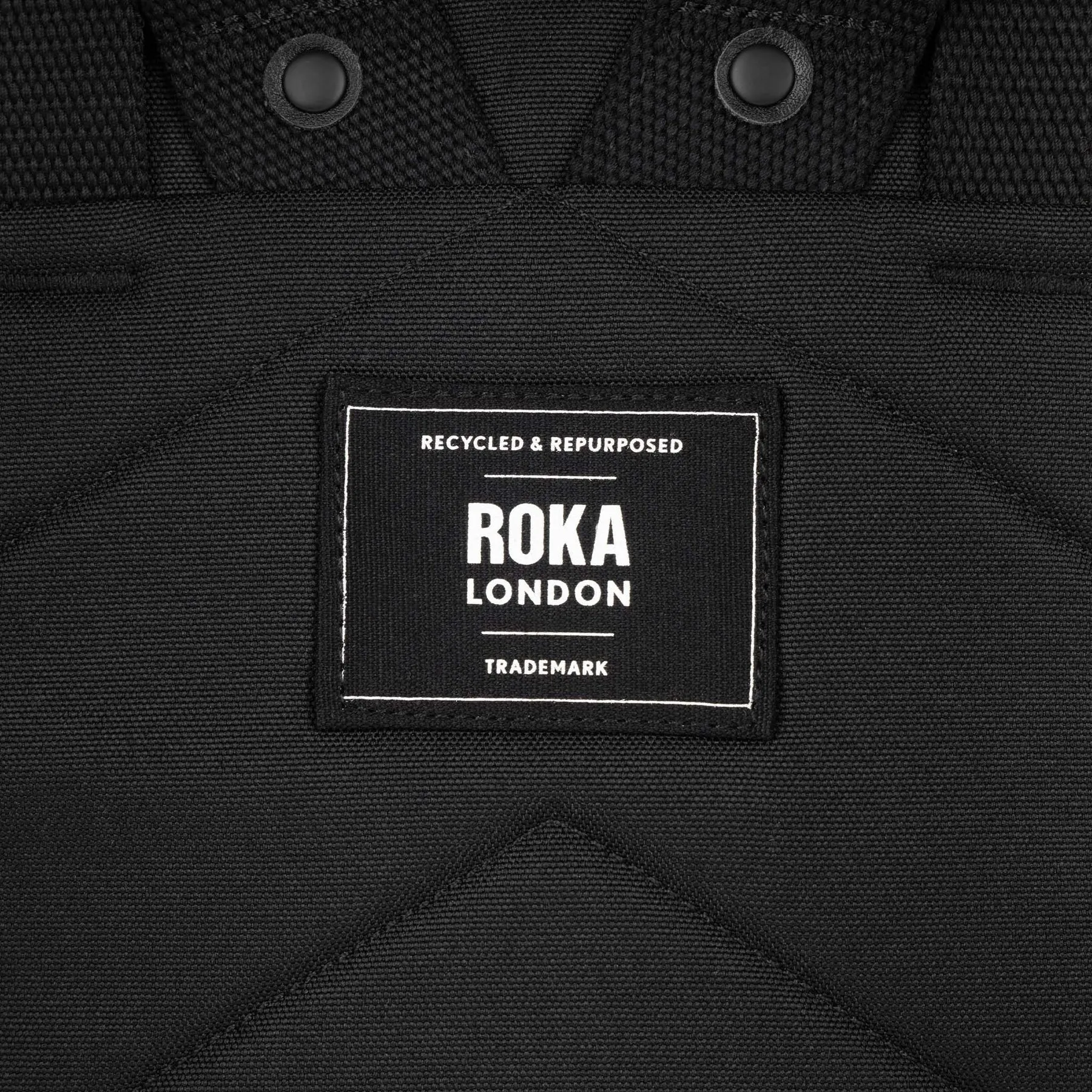 ROKA All Black Finchley A Ash Large Recycled Canvas Bag sold by The Foot Factory product image thumbnail 3