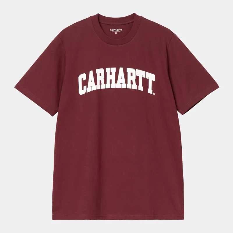 Carhartt WIP Mens University T-Shirt - Malbec sold by The Foot Factory